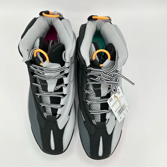 Men’s Reebok Blast Alamo US 8 Black Gray Blue Green Retro Basketball Lifestyle - Picture 7 of 12